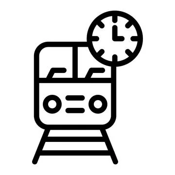Train time Vector Icon Design Illustration Stock Illustration