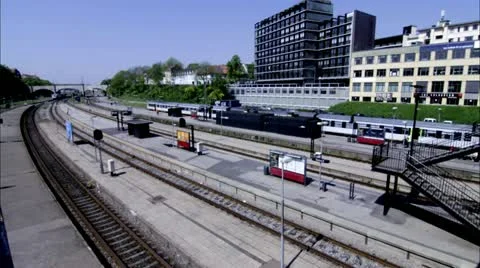 Train timelapse Stock Footage