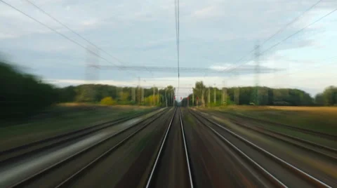 Train Timelapse Stock Footage 34259945