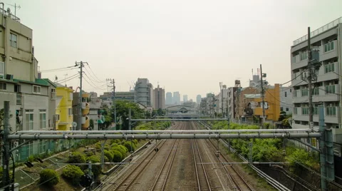 Train in Tokyo. Stock Footage 50396969