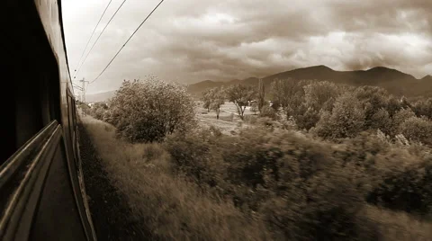 Train Toned Stock Footage 40436477