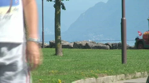 Train touristes 2 Stock Footage 801244
