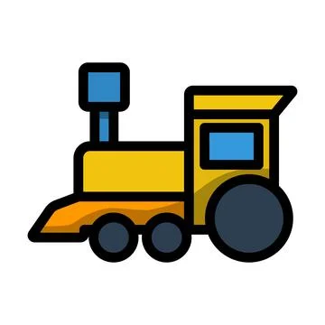 Train Toy Icon Stock Illustration