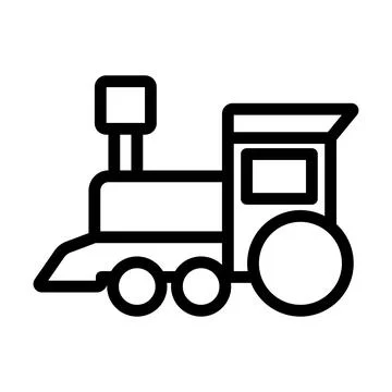 Train Toy Icon Stock Illustration