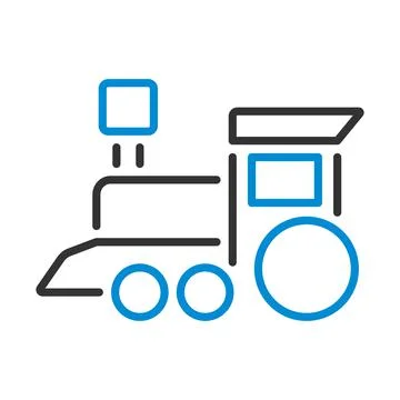 Train Toy Icon Stock Illustration
