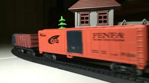 Train toy, time lapse Stock Footage 45598637