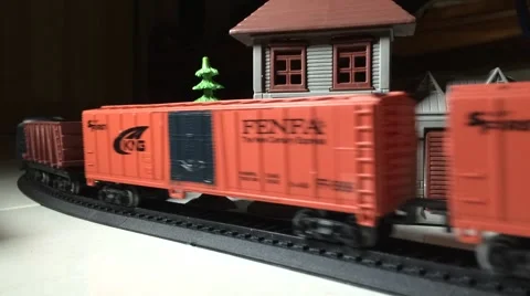 Train toy, time lapse Stock Footage 45598650
