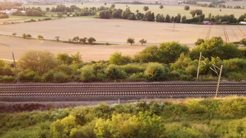Train track and sunset 動画素材 152578749