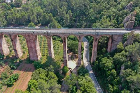 Train track area view Stock Photos