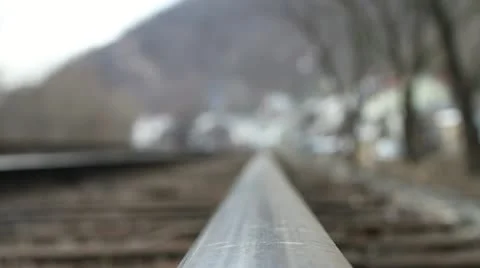 Train track close (7 of 14) Stock Footage 21471724