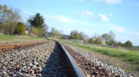 Train track dolly shot in the sun 動画素材 41263736