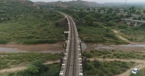 Train Track empty 02 Video stock 114294528