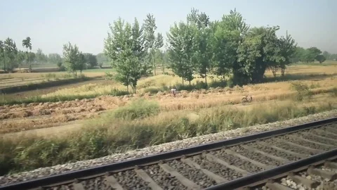 Train track Stock Footage 77155585