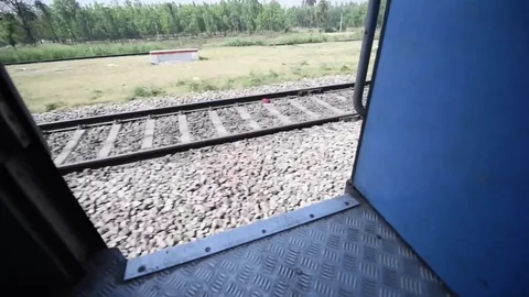 Train track Stock Footage 77156039