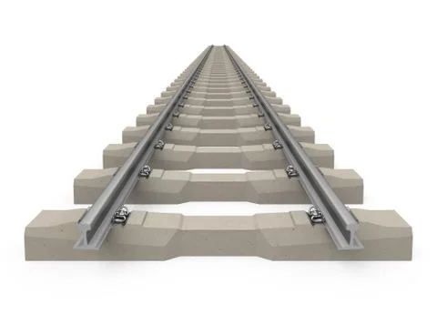 The train track Stock Illustration