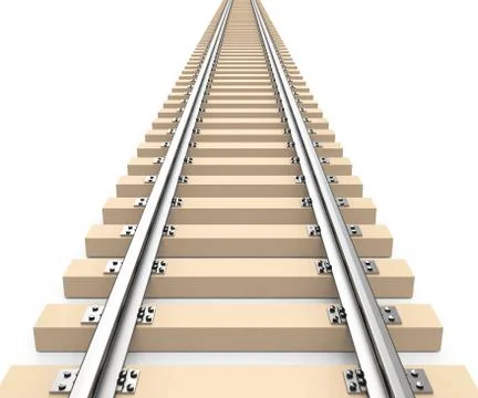 The train track Stock Illustration