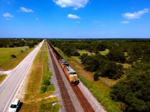 Train on track Stock Photos