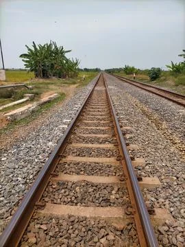 Train track 库存照片