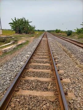 Train track 스톡 사진