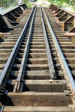 Train Track Way. Stock Photos