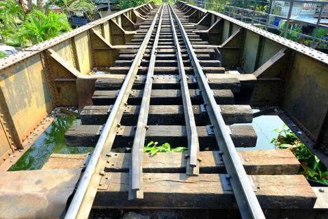 Train Track Way. Stock Photos