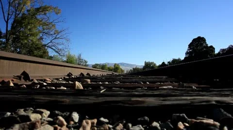 Train tracks 01.mp4 Stock Footage 8927627