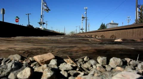 Train tracks 01.mp4 Stock Footage