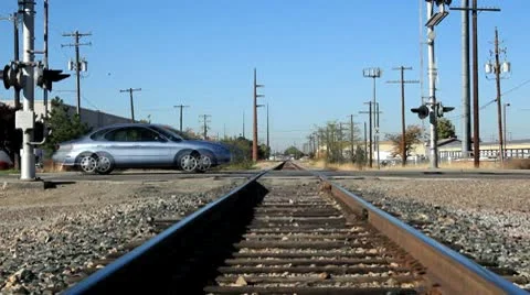 Train tracks 01.mp4 Stock Footage 8927676