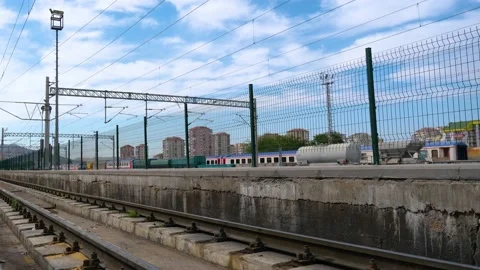 Train Tracks and Cloud Movements 動画素材 218170563