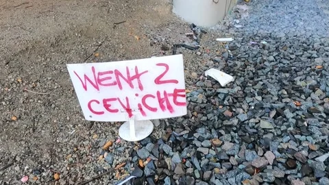 Train tracks and Graffiti 1 Video stock 152547869