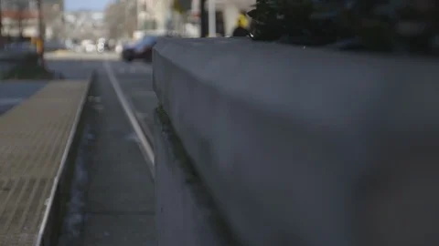 Train Tracks and Platform in Seattle Video stock 115502085