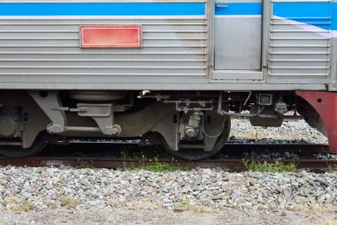 Train tracks in country developing Foto stock