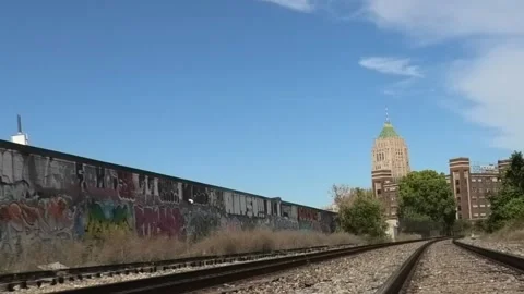 Train Tracks Detroit Stock Footage 232879806