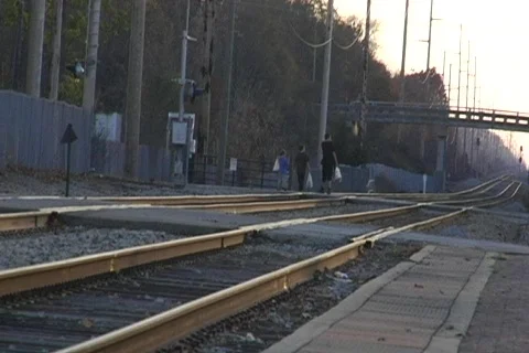 Train Tracks Stock Footage 294308