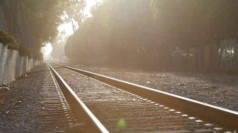 Train tracks Stock Footage 58934712