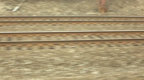 Train Tracks Stock Footage 68642807