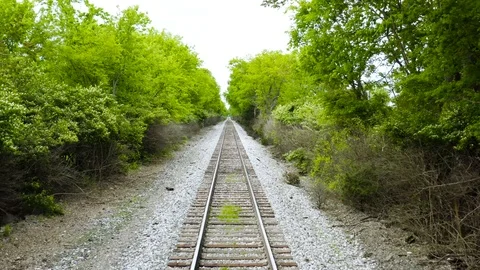 Train Tracks Video stock 126830354