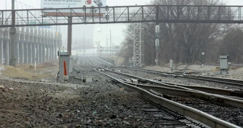 Train Tracks Stock Footage 146470940