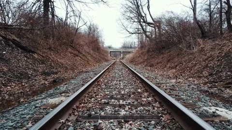Train tracks Stock Footage 151854961