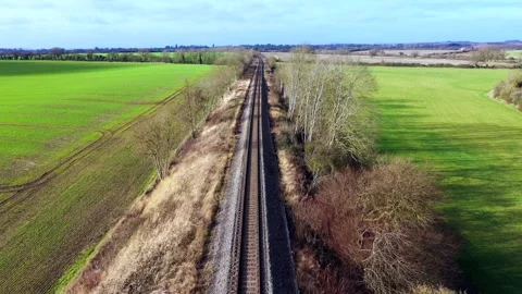 Train Tracks Stock Footage 219872863