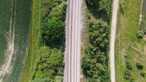 Train Tracks Stock Footage 243767282