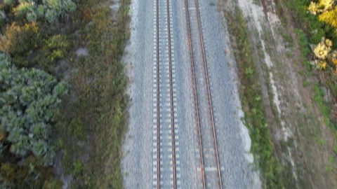 Train Tracks Video stock 254812906