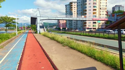 A train on the tracks. Stock Footage 284685020