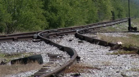 Train Tracks HD 01 Stock Footage 11542252