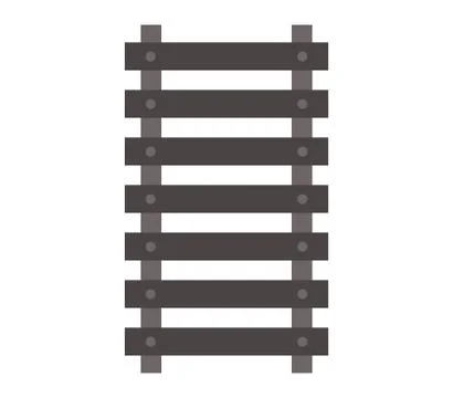 Train tracks icon on white background イラスト素材