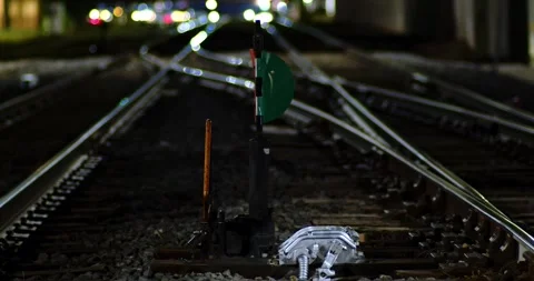 Train Tracks Locked Stock Footage 292834082