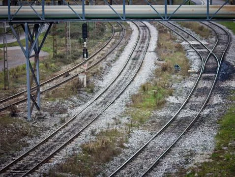 Train tracks Stock Photos
