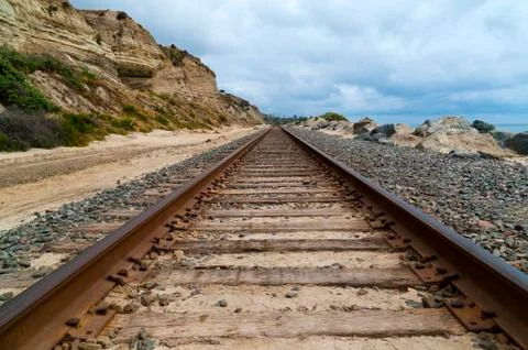 Train tracks Stock Photos