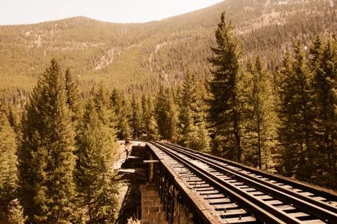 Train tracks Stock Photos