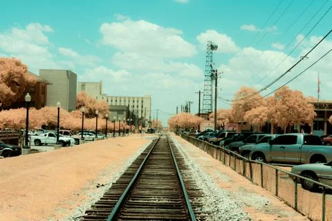 Train tracks 스톡 사진